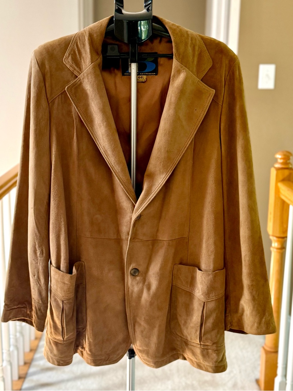 Vintage Breier of Amsterdam Brown Suede Blazer Jacket 44L